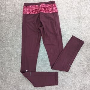 LULULEMON Can't Stop Pant II Bordeaux Drama / Mountain Peaks Size 4